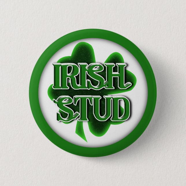 St. Patrick's Day Irish Stud Button (Vorderseite)