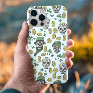 St Patrick's Day Irish Sugar Skull Custom Case-Mate iPhone 14 Pro Max Hülle