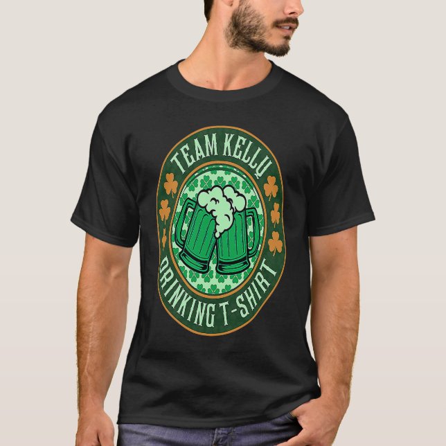 St Patrick's Day Irish Team Ou2019Brien Drinking B T-Shirt (Vorderseite)