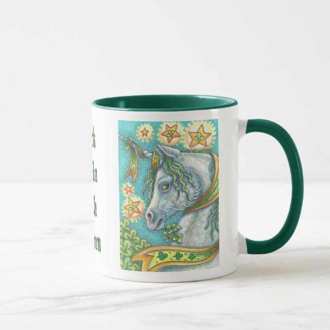 ST. PATRICK'S DAY IRISH UNICORN MUG *Personnaliser (Droite)