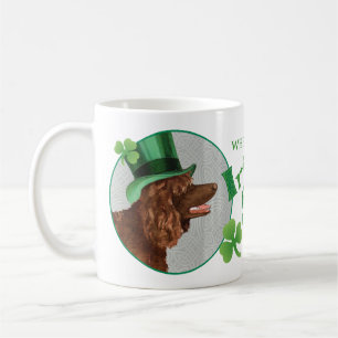 St. Patrick's Day Irish Water Spaniel Kaffeetasse