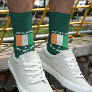 St. Patrick's Day Irland Flagge Benutzerdefinierte Socken