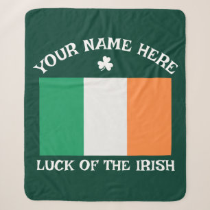 St. Patrick's Day Irland Flagge Benutzername Shamr Sherpadecke