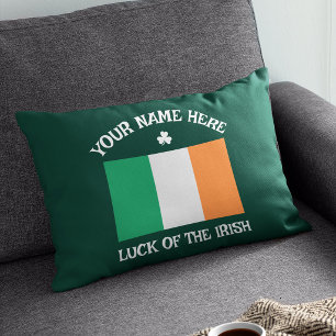 St. Patricks Day Irland Flagge Benutzername Shamro Dekokissen