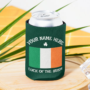 St. Patricks Day Irland Flagge Benutzername Shamro Dosenkühler