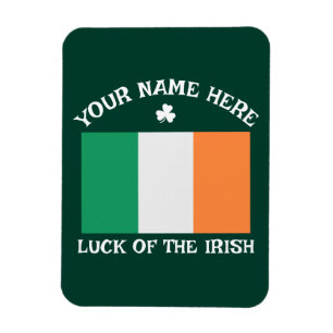 St. Patricks Day Irland Flagge Benutzername Shamro Magnet