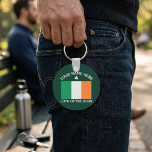 St. Patricks Day Irland Flagge Benutzername Shamro Schlüsselanhänger