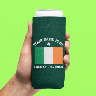 St. Patricks Day Irland Flagge Benutzername Shamro Selters Dosenkühler