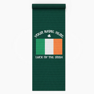 St. Patricks Day Irland Flagge Benutzername Shamro Yogamatte