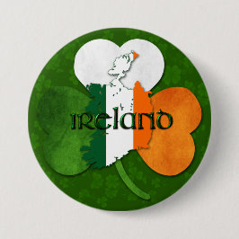 St. Patrick's Day - Irland/Karte Button