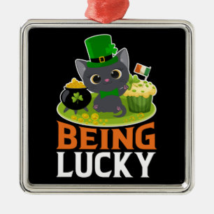 St. Patrick's Day ist glücklich Ornament Aus Metall