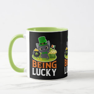St. Patrick's Day ist glücklich Tasse