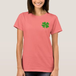 St Patrick's Day Jacke für Frauen   Grünes Kleebla T-Shirt