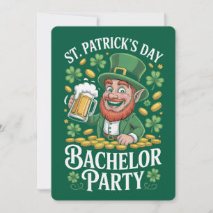 St. Patrick's Day Junggesellenabschied Karte