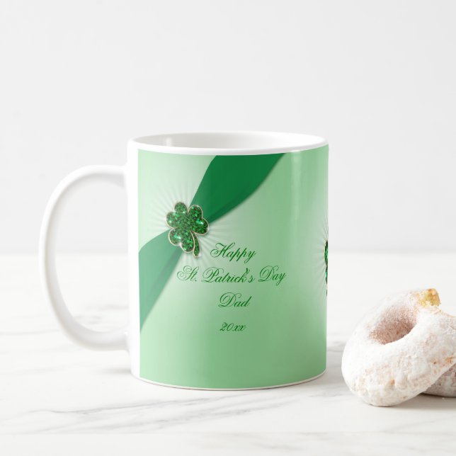 St. Patrick's Day Kaffeetasse (Mit Donut)