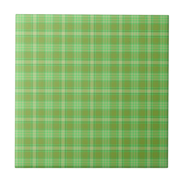 St. Patrick's Day Kariert Fliese (Vorderseite)