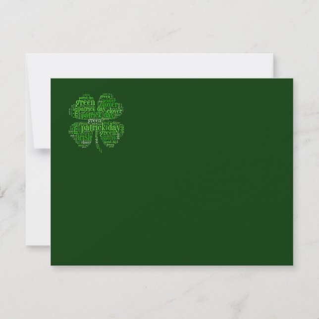 St. Patrick's Day Karte (Vorderseite)