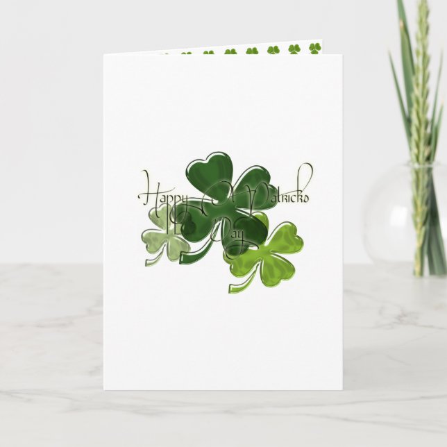 St. Patrick's Day Karte (Vorderseite)