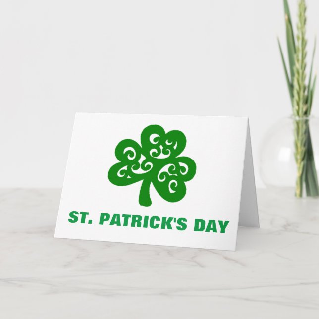 ST. PATRICK'S DAY KARTE (Vorderseite)