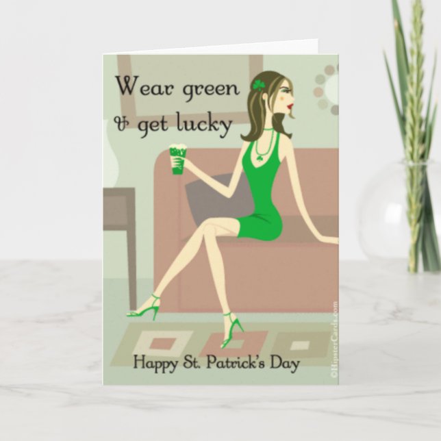 St.Patricks Day Karte (Vorderseite)