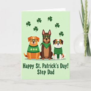 St. Patricks Day Karte für Stiefvater