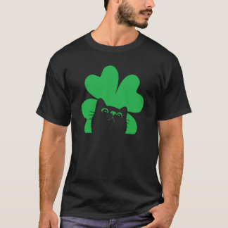 St. Patrick's Day Katze Männer Frauen Kinder T-Shirt