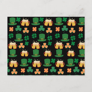 St. Patrick's Day keltisches, irisches lustiges Bi Postkarte