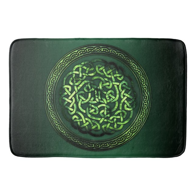 St. Patrick's Day - keltisches Muster Badematte (Vorderseite)