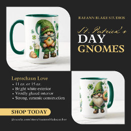 St. Patrick's Day Keramik Tasse