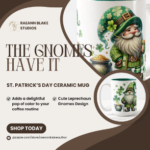 St. Patrick's Day Keramikbecher Zweifarbige Tasse