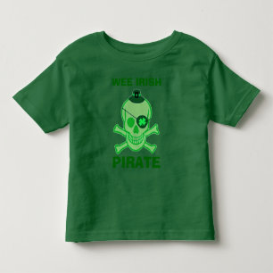St. Patrick's Day Kid's Pirate Skull T - Shirt