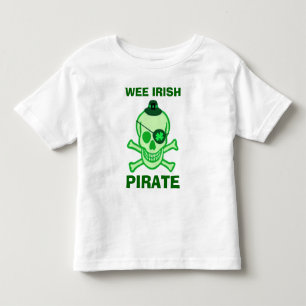 St. Patrick's Day Kid's Pirate Skull T - Shirt