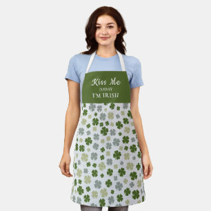 St. Patrick's Day Kiss Me Heute Im irischen Kleebl Schürze