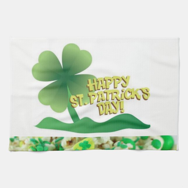 St Patrick's Day Kitchen Handtuch (Horizontal)