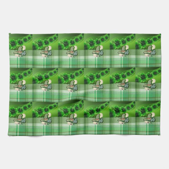 St Patrick's Day Kitchen Handtuch (Horizontal)