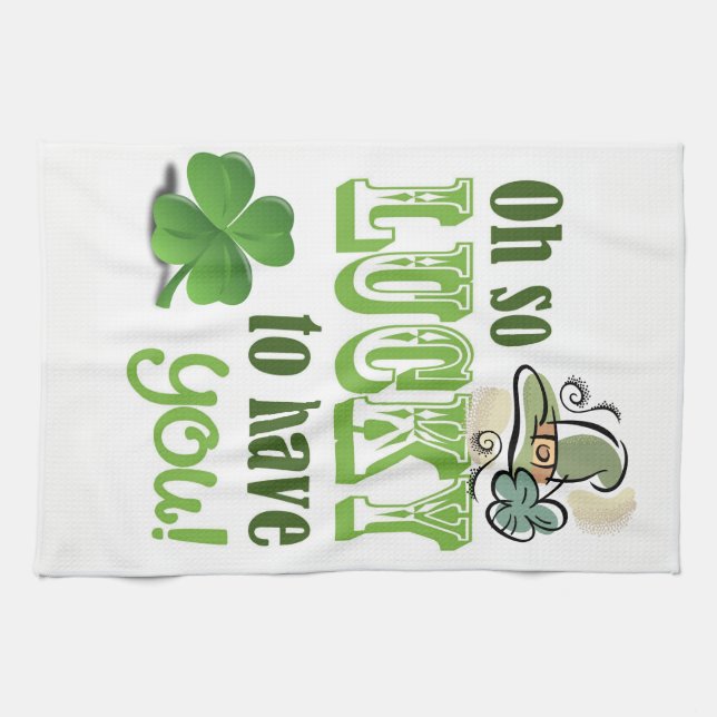 St Patrick's Day Kitchen Handtuch (Horizontal)