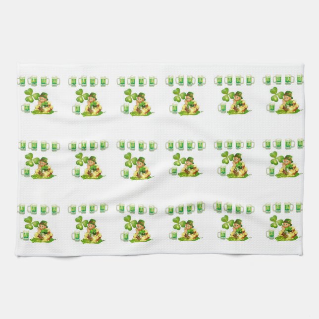 St Patrick's Day Kitchen Handtuch (Horizontal)