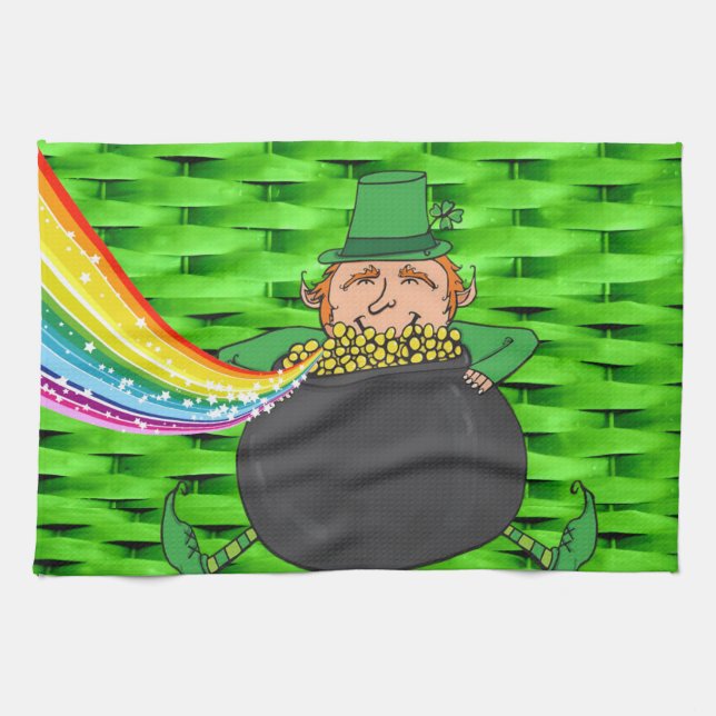 St Patrick's Day Kitchen Handtuch (Horizontal)