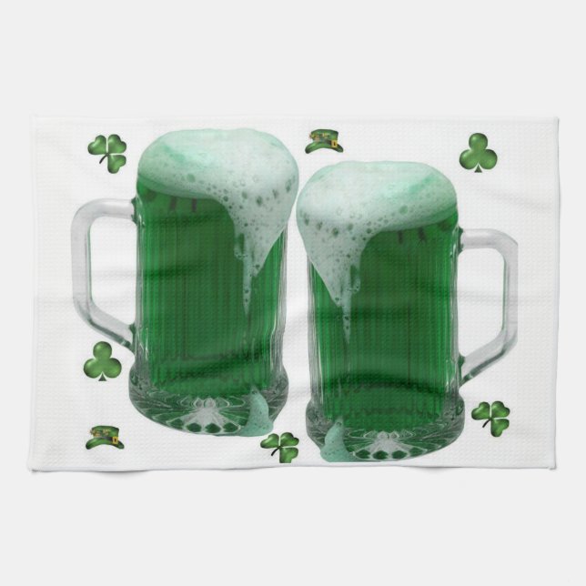 St. Patrick's Day Kitchen Handtuchbeer Geschirrtuch (Horizontal)