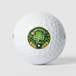 St. Patrick's Day Kleeblatt and Pot of Gold Golfball