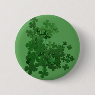 St. Patrick's Day Kleeblatt Button