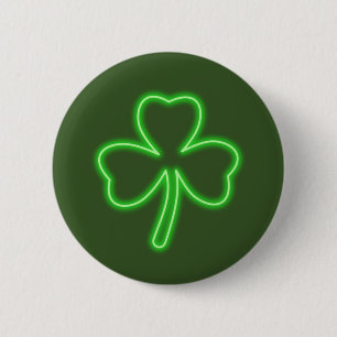 St. Patrick's Day Kleeblatt Button