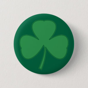 St. Patrick's Day Kleeblatt Button Button