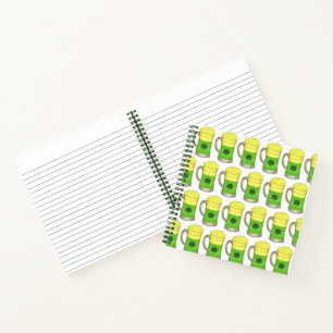 St. Patrick's Day Kleeblatt Clover Lucky Green Bee Notizbuch