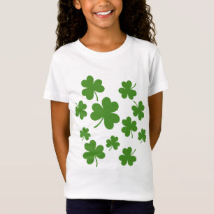 St Patrick's Day Kleeblatt Clover Pattern T-Shirt