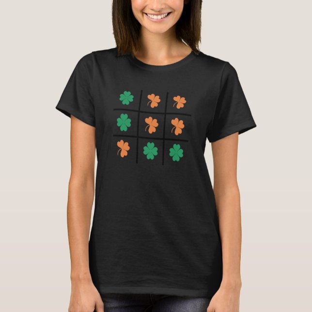 St. Patrick's Day Kleeblatt Game Lucky Charm Padd T-Shirt (Vorderseite)