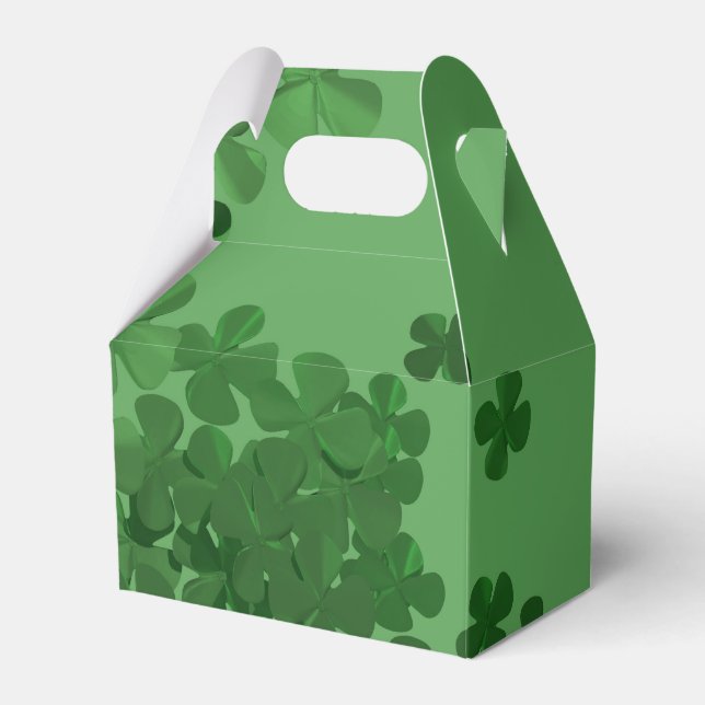 St. Patrick's Day Kleeblatt Geschenkschachtel (Vorderseite)