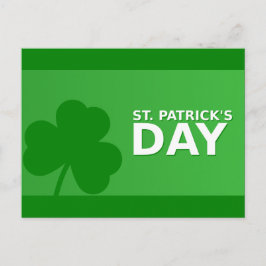 St Patrick's Day Kleeblatt Green Border Postkarte