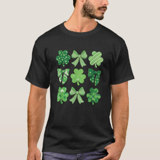 St Patricks Day Kleeblatt Irish Coquette Bow Women T-Shirt