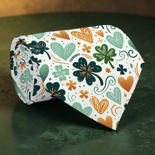 St. Patrick's Day Kleeblatt Krawatte nach Maß (Von Creator hochgeladen)